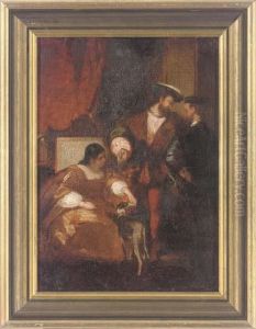 Francis I, Charles Iv And The Duchess D'etampes Francis I, Charles Iv And The Duchess D'etampes