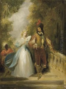 Scene Galante by Richard Parkes Bonington
