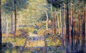 Forest Path Barbizon by Georges Seurat