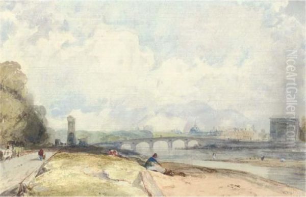The Pont De La Concorde With The Tuileries From The Cour De Lareine, Paris - view 1