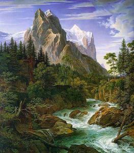The Wetterhorn with the Reichenbachtal 1824