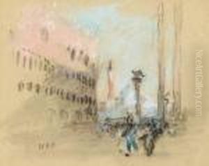 The Doge's Palace From St Mark's Square by Hercules Brabazon Brabazon