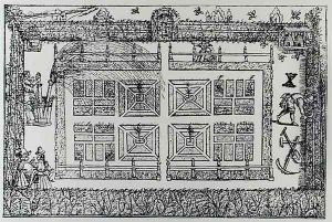 A Garden from The Gardeners Labyrinth by Thomas Hill