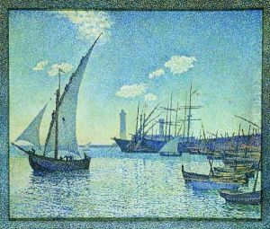 Le Port De Cette Les Tartanes by Theo van Rysselberghe