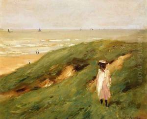 Dune near Nordwijk with Child by Max Liebermann