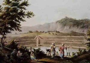 Reservoir of the Sealed Fountain Near Bethlehem from Views of Palestine by Luigi Mayer