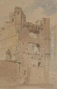 Middleham Castle by William Callow