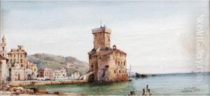 The Old Castle, Rapallo; A View Of Cairo; A View Above Cannes; The Ancient Ruins