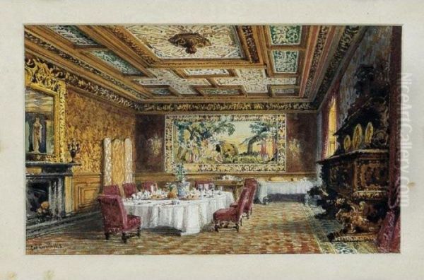Interno Di South Lodge, La Casa Di Violet Hunt; Sala Da Pranzo - view 1