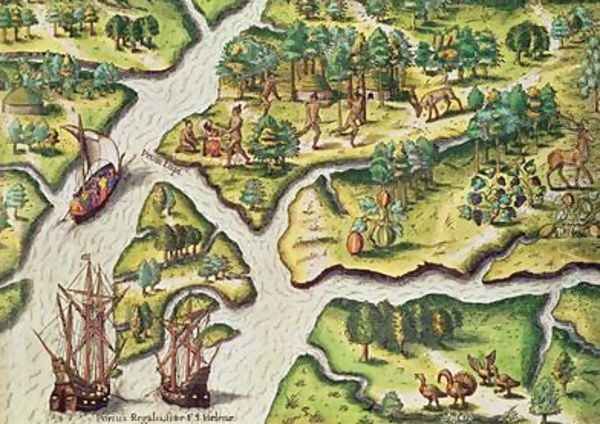The French Arrive at Port Royal - view 1