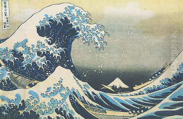 Mount Fuji Seen Below a Wave at Kanagawa - view 1