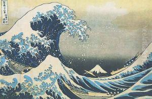 Mount Fuji Seen Below a Wave at Kanagawa