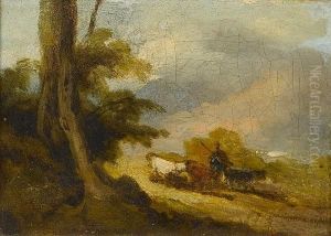 Cattle And A Drover by George Chinnery