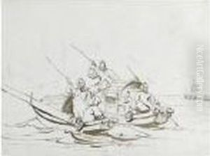 Fishermen, Possibly Off The Coast Of Macau Fishermen, Possibly Off The Coast Of Macau