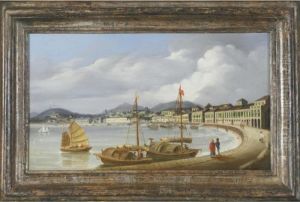 View Of Macao, The Praya Grande by George Chinnery