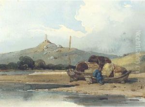 Tanka Boats Off The He'-ang Shan, China by George Chinnery