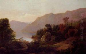 A Mountainous Lake Landscape by William Trost Richards