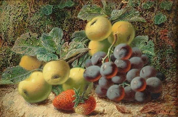 Still Life Of Apples, Grapes And Strawberries - view 1