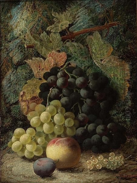 Still Life Of Grapes And Other 
Fruit On A Mossy Bank; Still Life Of Birds Nest And Flowers On A Mossy 
Bank - view 1
