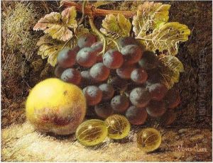 Apple And Grapes by Oliver Clare