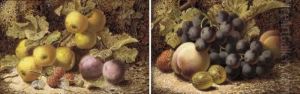 Grapes, Pears, Gooseberries And A
 Strawberry, On A Mossy Bank; And Apples, Plums, And Raspberries, On A 
Mossy Bank