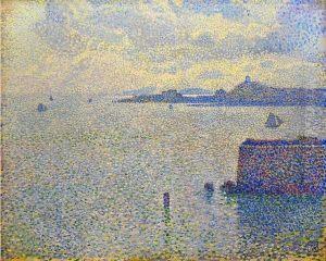 Sailing Boats in an Estuary, c.1892-93 by Theo van Rysselberghe