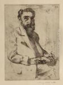 Portrait Of Hermann Struck by Lovis (Franz Heinrich Louis) Corinth