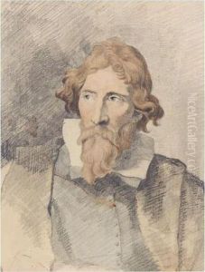 A Cavalier - After Van Dyck by John Sell Cotman