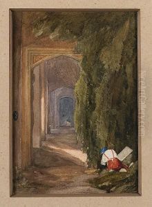 Interior Of Thornbury Castle by John Sell Cotman