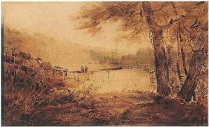 On The River Wye At Chepstow by John Sell Cotman