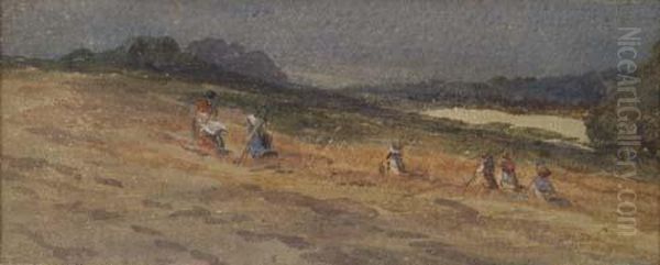 Landscape With Peasants In A Field - view 1