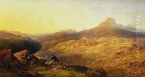 Town and Vale of Ffestiniog 1864 by Edmund John Niemann