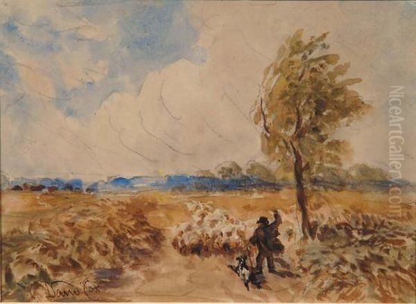 Landscape With Shepherd And Sheep - view 1