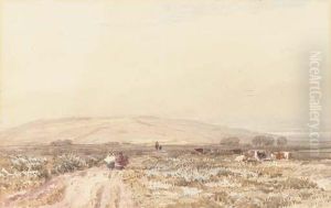 Travellers On A Moorland Track by David I Cox