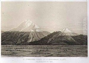 Mt Chimborazo and Mt Carguairazo by Humboldt, Friedrich Alexander, Baron von