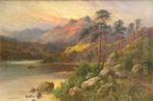Sunset Over Ahighland Loch