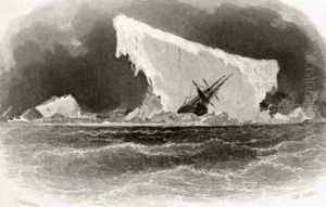 Ship Wrecked on Iceberg by James Hamilton