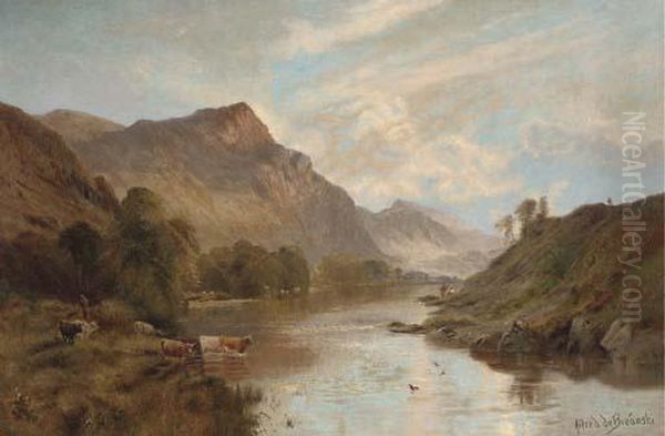 The Dee At Ballater, Early Morning - view 1