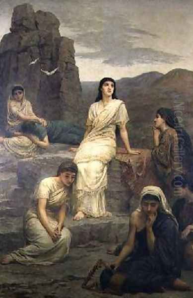 Jephthahs Vow In the Wilderness 1885 - view 1