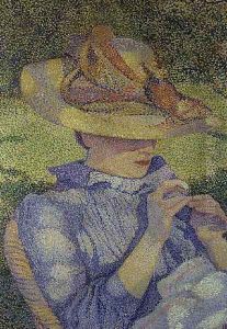 The Straw Hat, 1890 by Theo van Rysselberghe