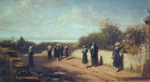 School Girls Going for a Walk