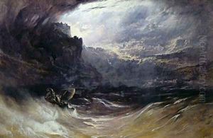 Christ Stilleth the Tempest 1852 by John Martin
