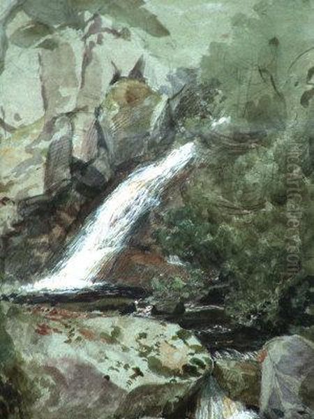 Study Of A Waterfall - view 1