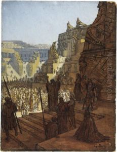 Artaxerxes Granting Liberty To The Jews by Gustave Dore
