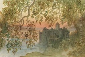 Vue Du Chateau De Chillon by Gustave Dore