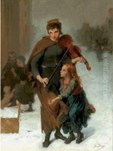 Jeunes Musiciiennes Des Rues by Gustave Dore