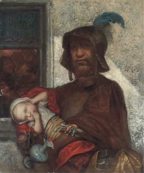 Left Holding The Baby - view 1
