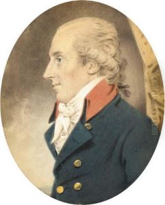 Portrait Of Captain Russell by John Downman