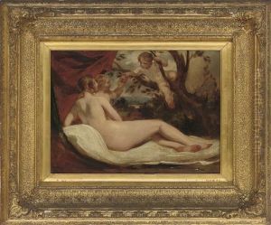 Reclining Nude With Putti