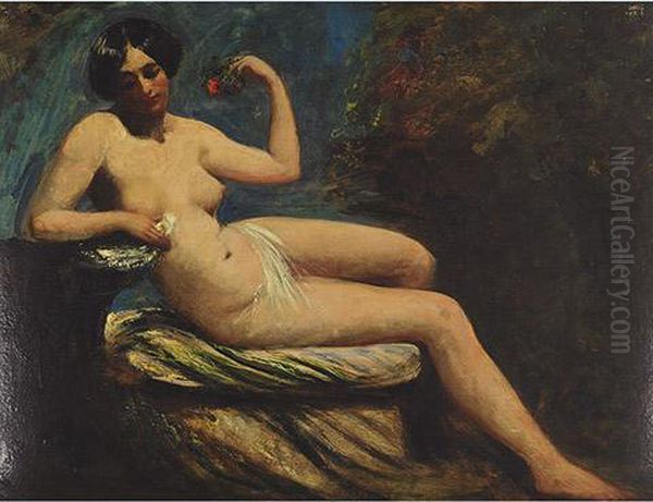 Female Nude With A Rose - view 1
